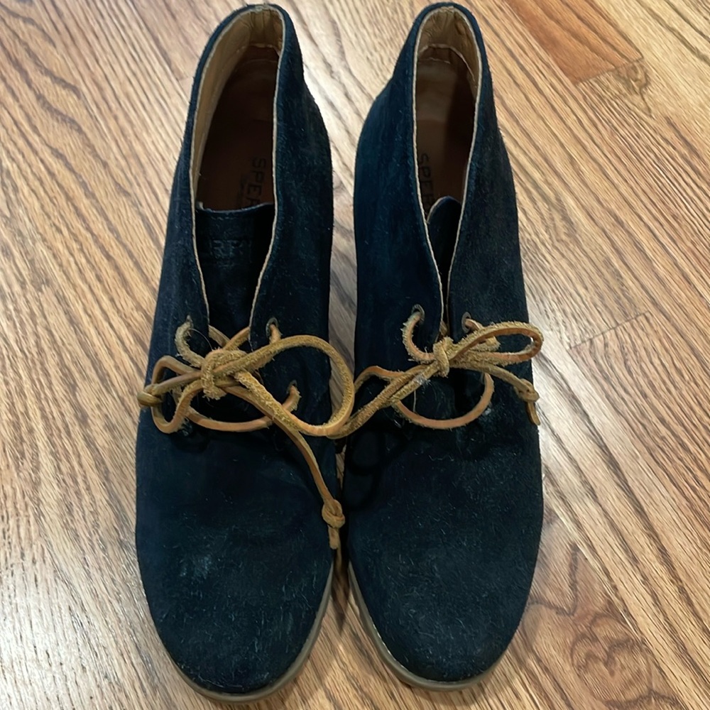Sperry suede booties